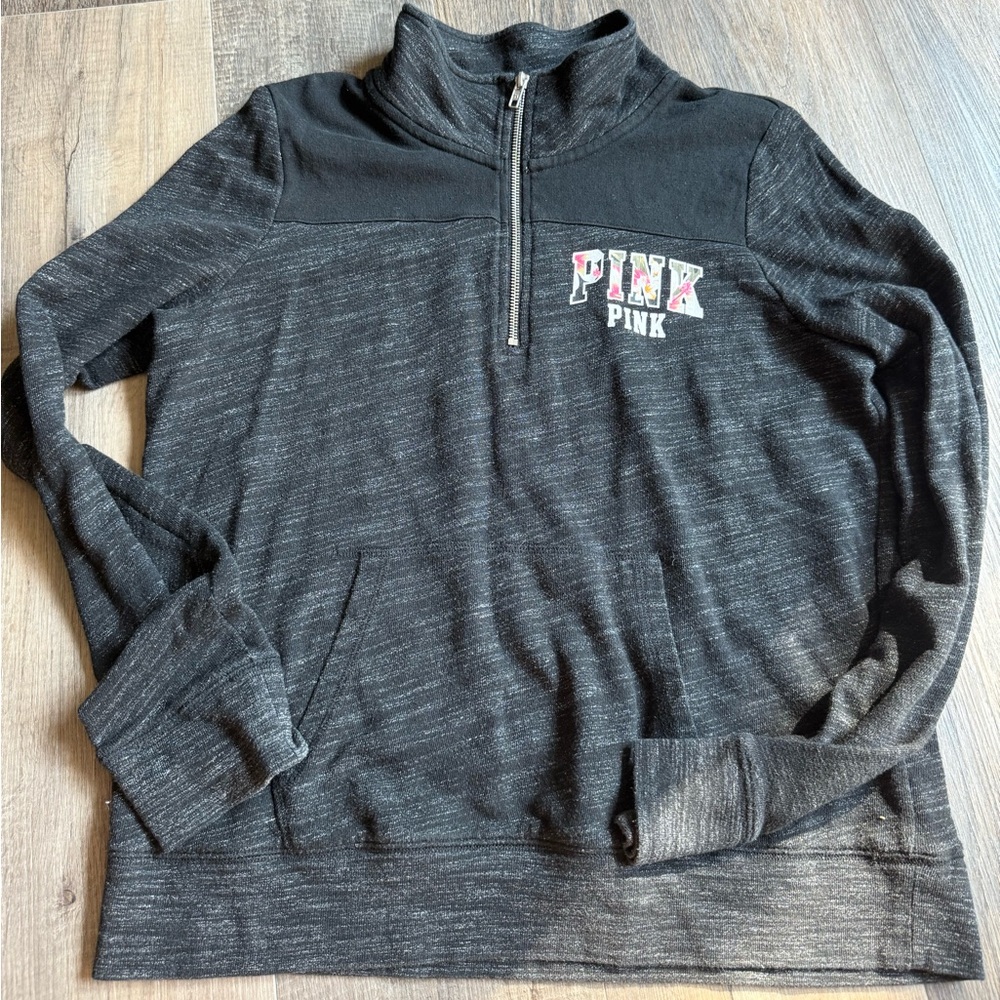 PINK Victoria's Secret Black V-Neck Sweater